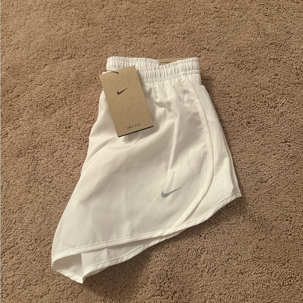 Nike White Running Shorts